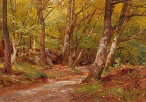 The Path in the Wood by Hugo Darnaut [1850–1937]